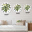 Feuilles vertes tropicales en été III - Horloge murale tropicale-60327153