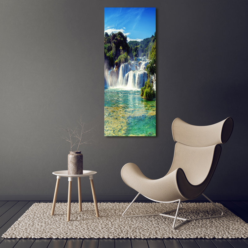 Waterfall Krka - Wrapped Canvas Print
