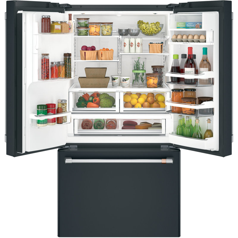 Café 36" French-Door 27.8 cu. ft. Smart Refrigerator with Hot Water Dispenser, Matte White