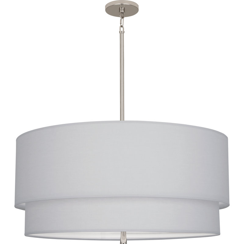 Decker 3 - Light Chandelier, Polished Nickel, Raven Black