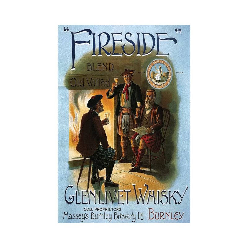 1904 Glenlivet Whisky Poster by The Advertising Archives - Wrapped Canvas Print, 20.32 cm H x 30.48 cm W