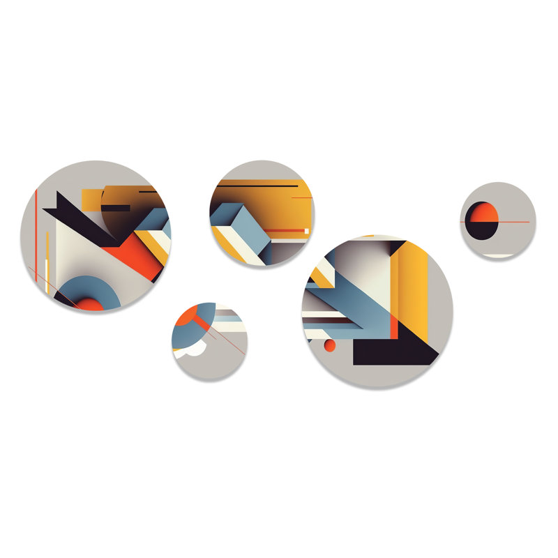 Abstract Wall Decor on Metal