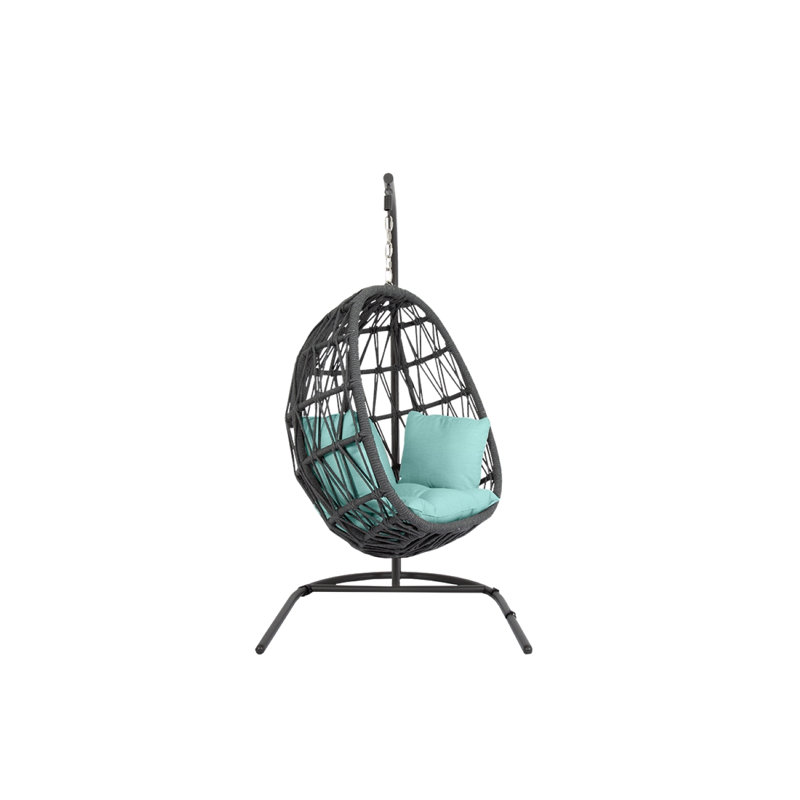 Chaise suspendue Milano, Dupione Celeste Sunbrella®, Ardoise