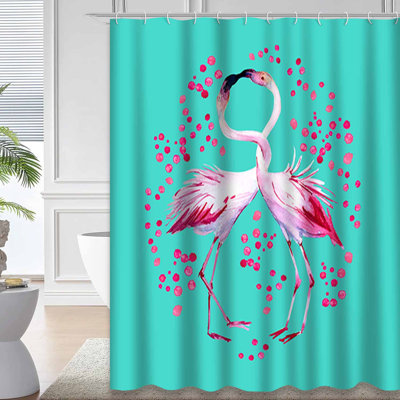 Aquarelle, flamant rose, art abstrait, belle beauté en fleurs avec 12 crochets