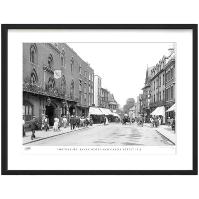 Shrewsbury, Raven Hotel And Castle Street 1911 - Single Picture Frame Print