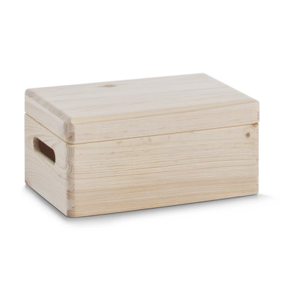 Box aus Massivholz und Holzwerkstoff