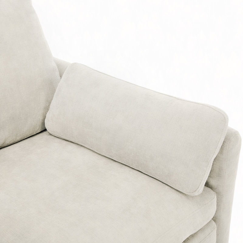 Fauteuil rembourré confortable 31,9 po Comfy Cloud, Beige