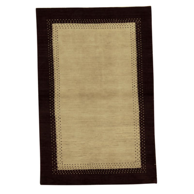 Tapis bleu de haute qualité noué à la main