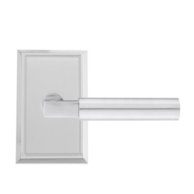 Bravura 845-1 Sumpter Dummy Lever on Traditional Rectangular Rose in Satin Nickel