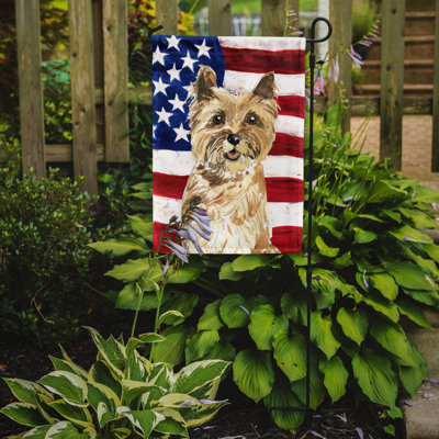 Double Sided 15'' H x 11'' W Polyester Independence Day Garden Flag