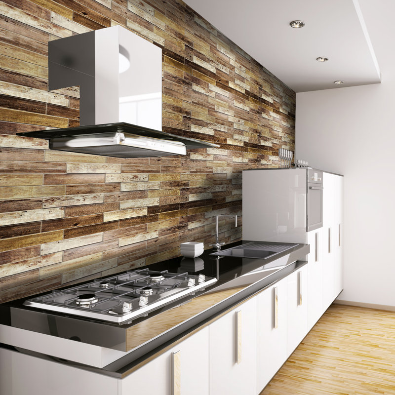 Panneau mural 3D 20 "x 38" (paquet de 10), Brun