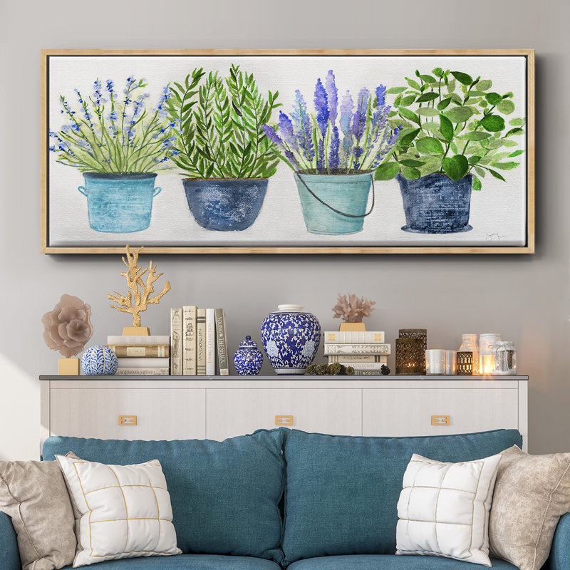 Fresh Herb Collection- Framed Canvas