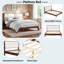 Lit plateforme en bois avec tête de lit tapissier en velours-1242264738-1242264739