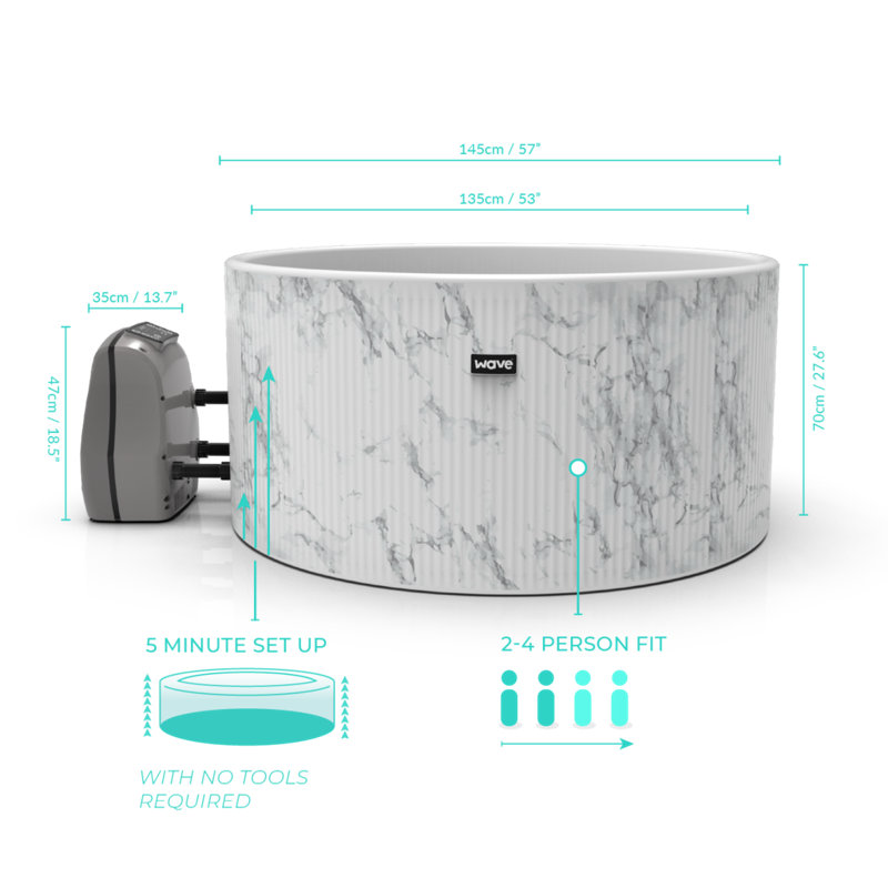 WAVE Vinyl Inflatable Hot Tub