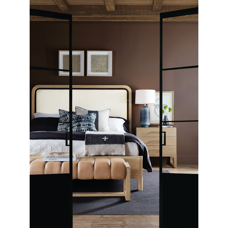 Banyon Bay California King Panel Bed, King, Brown/Cream/Tan