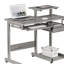 Bureau d'ordinateur complet, gris-1896454866