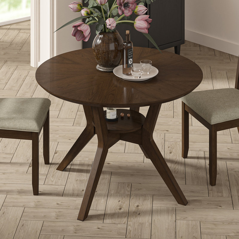 Paltin Traditional Solid Wood Dining Table
