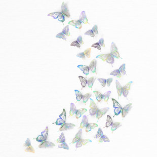 Cool Car Sticker Butterfly Flowers Leopard Pattern Decals - Temu