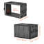 Étui de rangement 6U, profondeur de 12 po, étagère peu profonde avec compartiment pour microphone, fabrication en polyéthylène, loquets encastrés, installation facile pour amplificateur, profondeur interne de 8,7 po-1059210224
