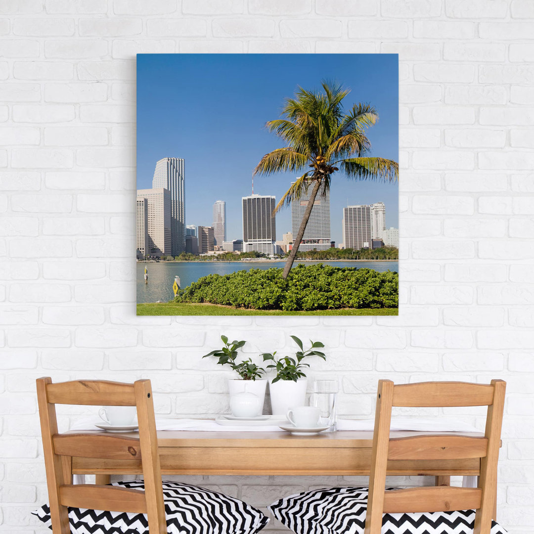 Leinwandbild Miami Beach Skyline