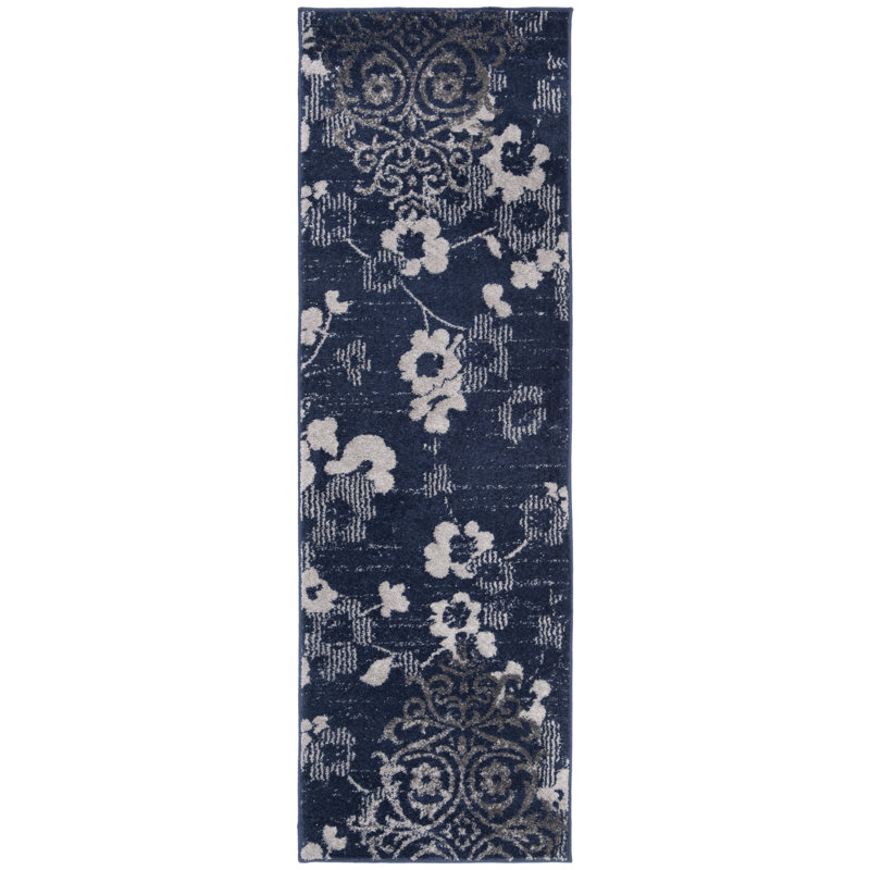 Mehl Performance Floral Rug, Runner 2'6" x 10'
