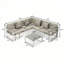 Ensemble de conversation d'extérieur en aluminium avec canapé, causeuse et table basse Chelsea-1392023651