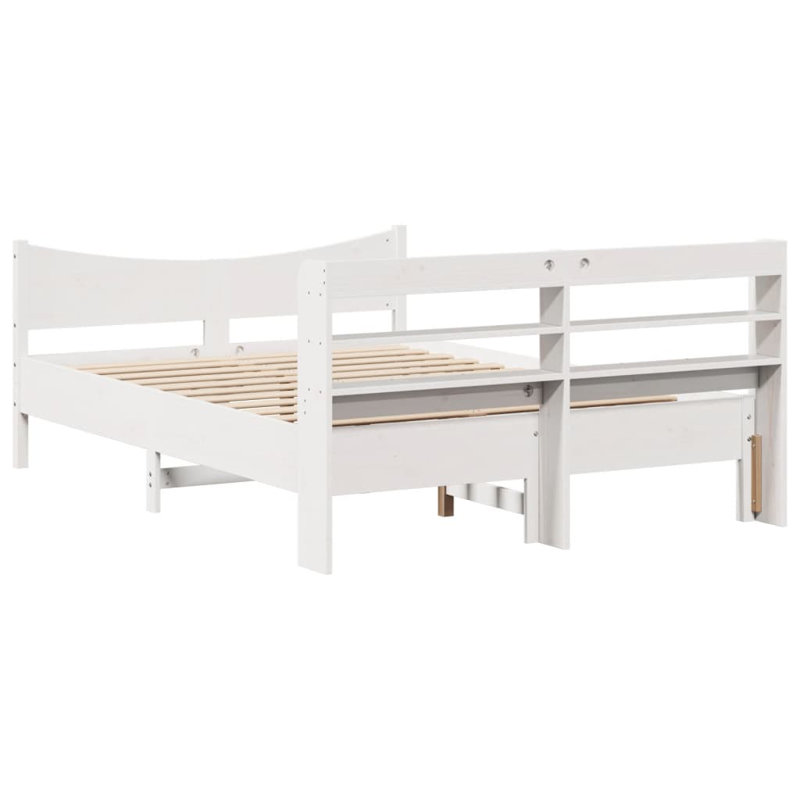Storage Bed, Double (4'6), White