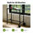 Rolling Bar Table with Wheels Adjustable Feet Waterproof Metal Top Counter Height Table for Patio Balcony Hot Tub Poolside and Kitchen Use