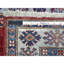 Tapis de couloir rouge en laine noué à la main de conception unique 2 pi 8 po x 8 pi 7 po Fonville