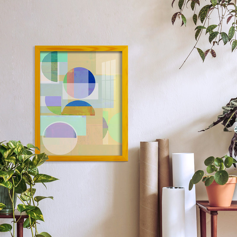 Frenk " Demi IV ", 15" H x 12" W x 1" D, Yellow