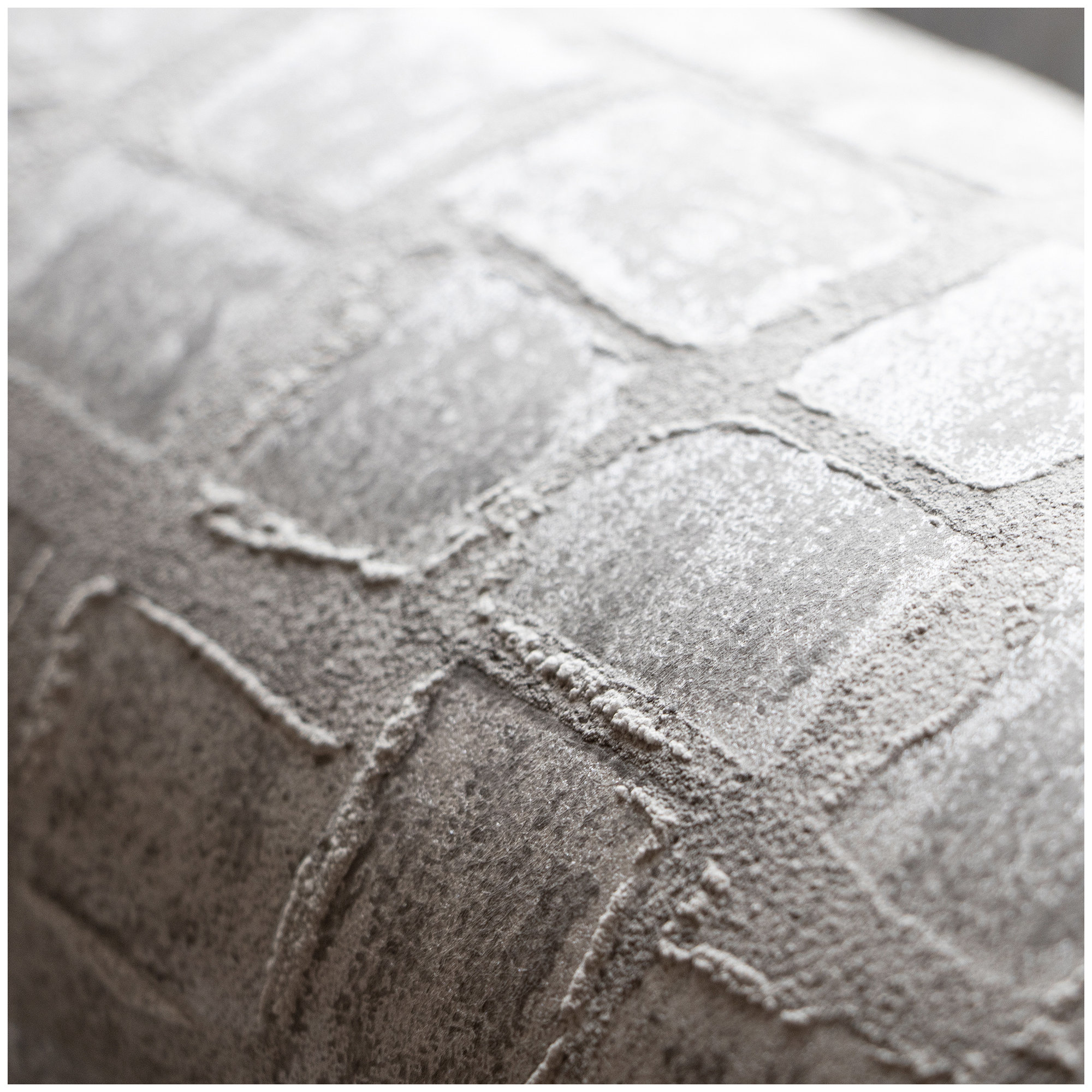 Urban Classics Collection Manhattan Metallic Loft Tiles Wallpaper Roll, Silver