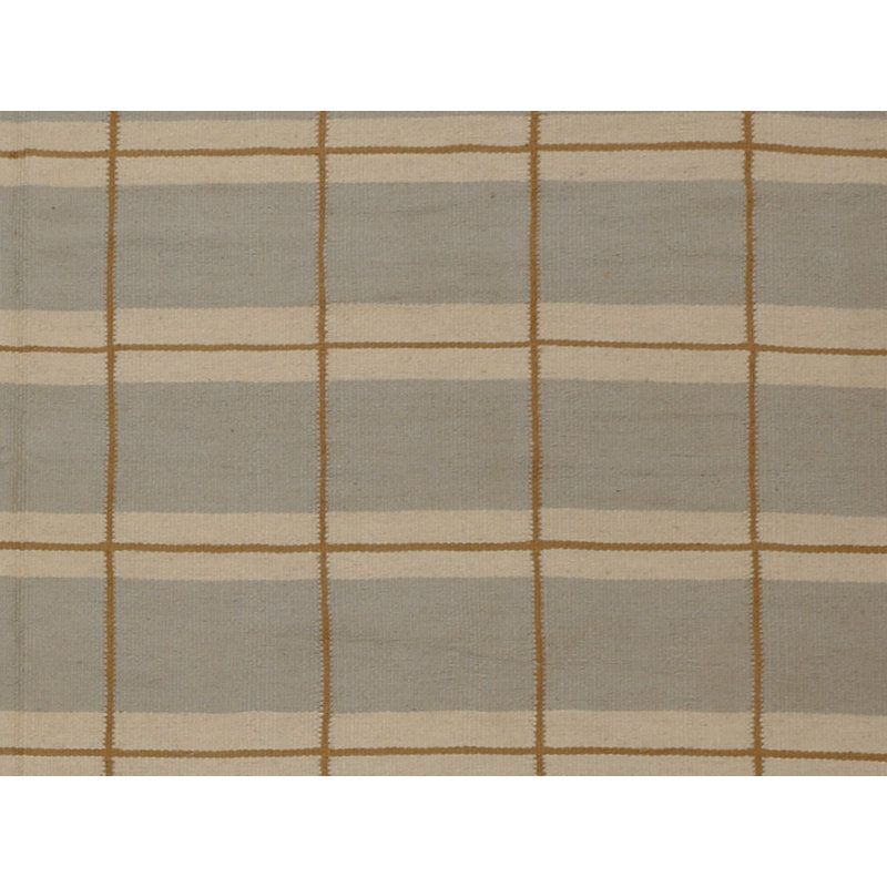 Plaid Area Rug in Brown/Gray