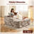 Chaise Lounge Chair Indoor With Pillows, 48.42 "d Oversized Sleeper Chair, Could Plush Corduroy Comfy Sofa For Bedroom, Living Room, Office-773602458