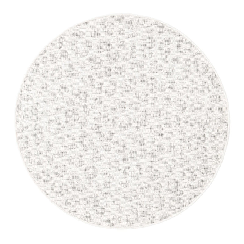 Animal Print Indoor / Outdoor Rug, Round 4'
