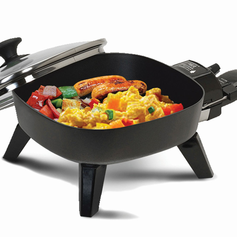 Continental Electric Max Electric 6'' Non-Stick Skillet with Glass Lid Continental Electric Max Electric 6'' Non-Stick Skillet with Glass Lid