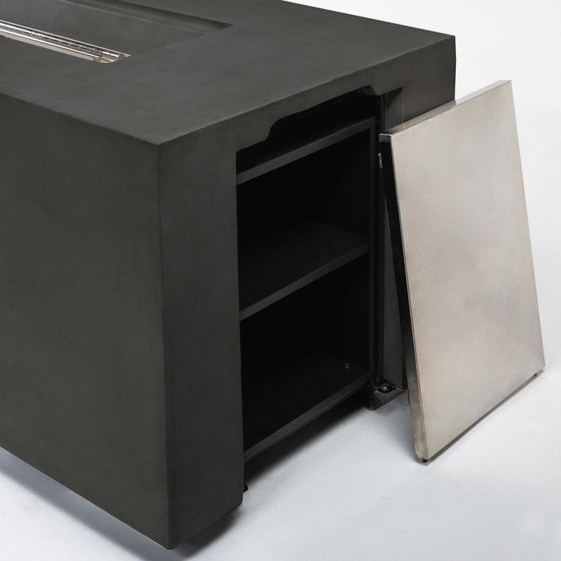 70Inch Concrete Large Fire Pit Table