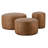 Cocoa Cleo Leather Ottoman