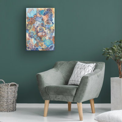 Wrapped Canvas Wall Art - Noemi Ibarz 'Ilustración sin título 2' Wall Art for Living Room, Bedroom, or Office Décor  - 12x19