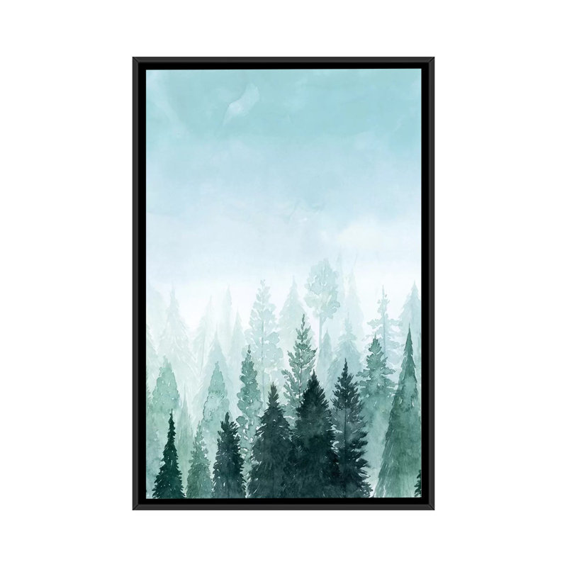 «Into the Trees I», reproduction sur toile, H 26 po x l 18 po x P 1,5 po, Toile avec cadre flottant noir, Pas de tapis