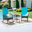 Patio Rocking Conversation Set for 2, PE Wicker Outdoor Rocking Chairs & Glass Table with Weather-Resistant Cushions, for Backyard Garden Deck Poolside Seating-863995724