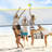 17 ft Portable Height Adjustable Badminton Pickleball Volleyball Net Set