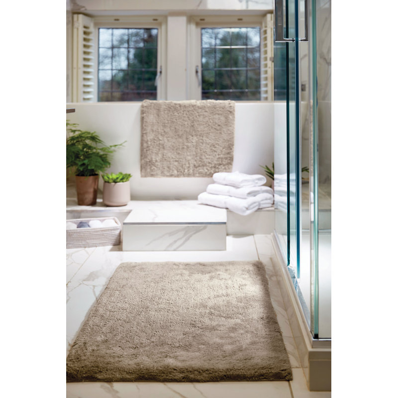 Dithusan Plain Bamboo Bath Mat, Brown, 100cm L x 60cm W