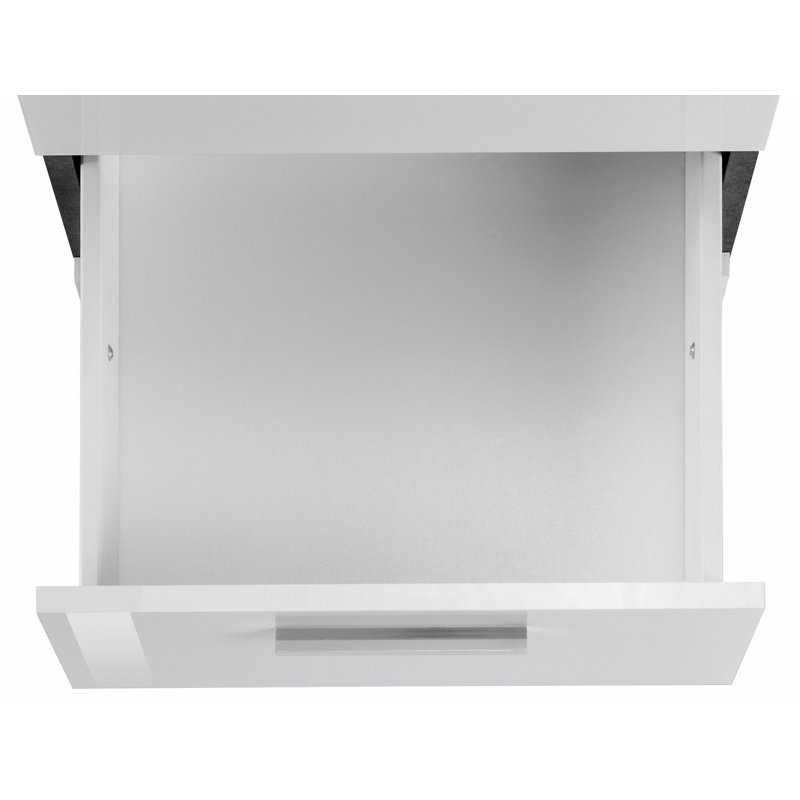 Calderone 180cm W Rectangular Executive Desk, White/Dark Grey