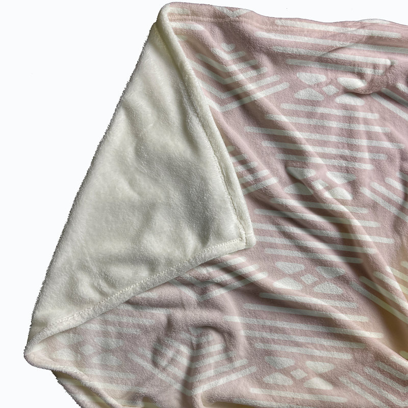 Arya Plain Weave / Muslin Throw Blanket, Pink