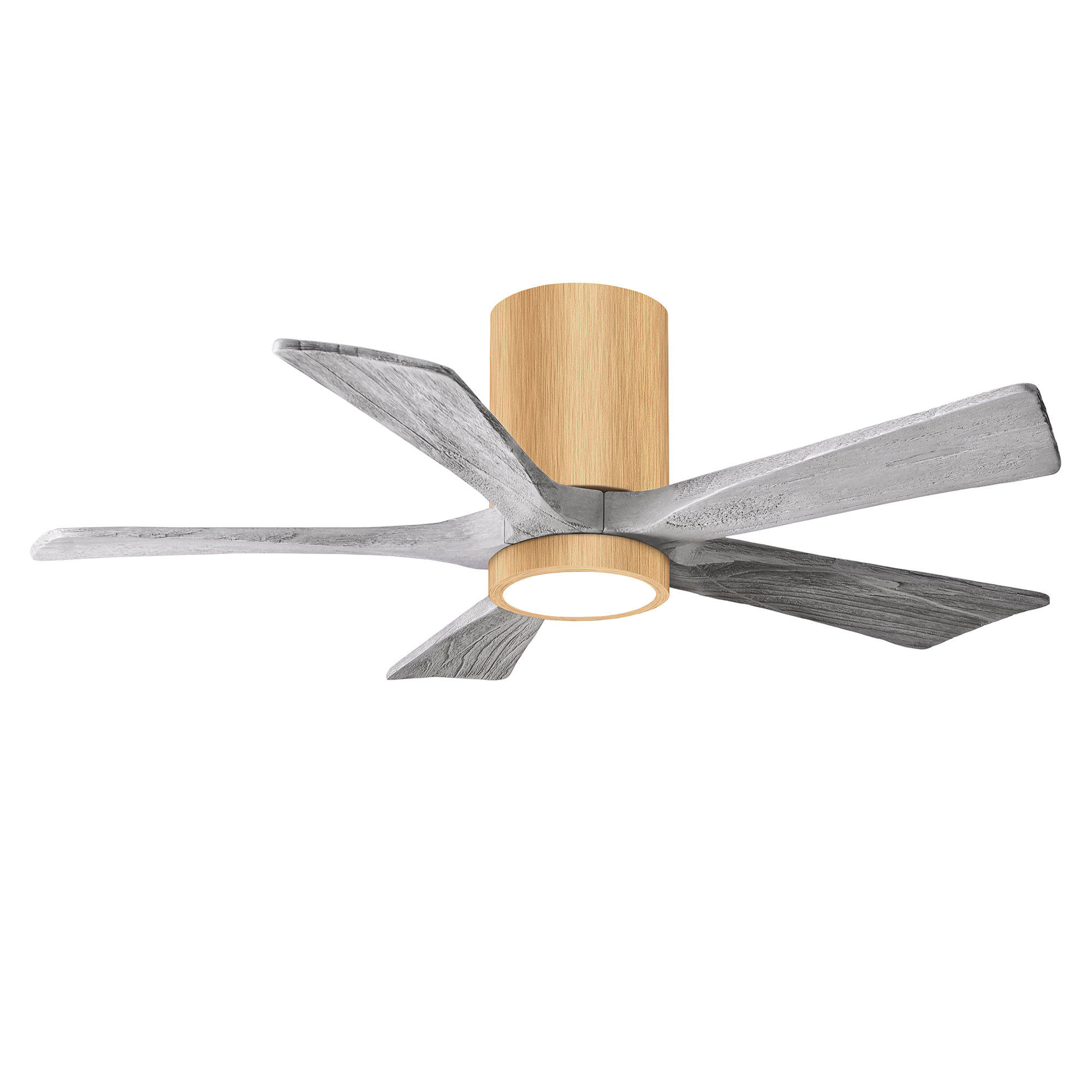 Irene 5 - Blade LED Ceiling Fan with Light Kit Included, Barn Wood Tone, Light Maple, 42"