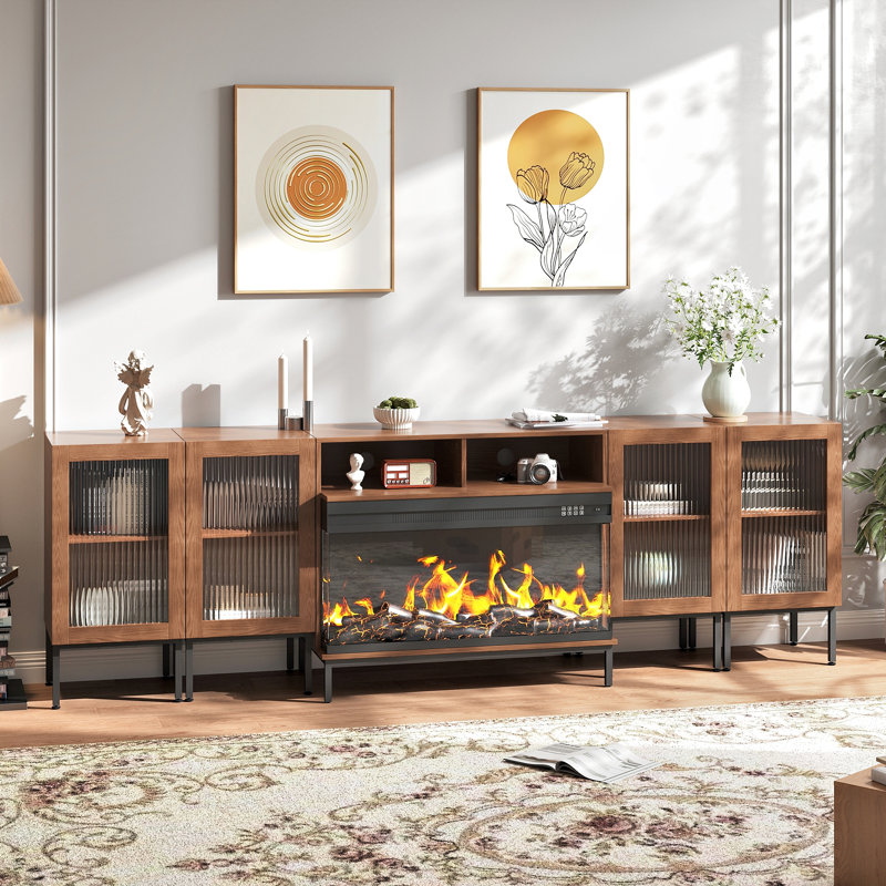 100Inch TV Stand, Brown