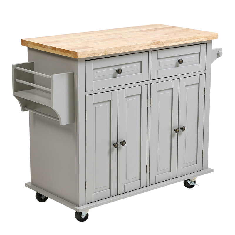 Lamia Wood Kitchen Cart