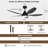 52 Inch 5-blade Smart Ceiling Fans With Light, Reversible Ceiling Fan With Alexa,app Controls And Remote, High Cfm 8811, Quiet Dc Motor 6 Speed, Timing, Dimmable 3cct Led Light, Black-1482431881