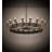 18 - Light Dimmable Wagon Wheel Chandelier