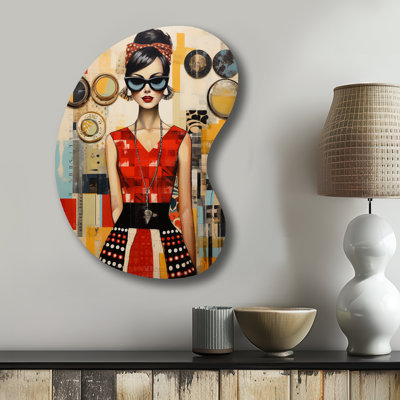 Balanger - Unique Shape Abstract Midcentury Metal Art, Freeform Metal Wall Sculpture Print